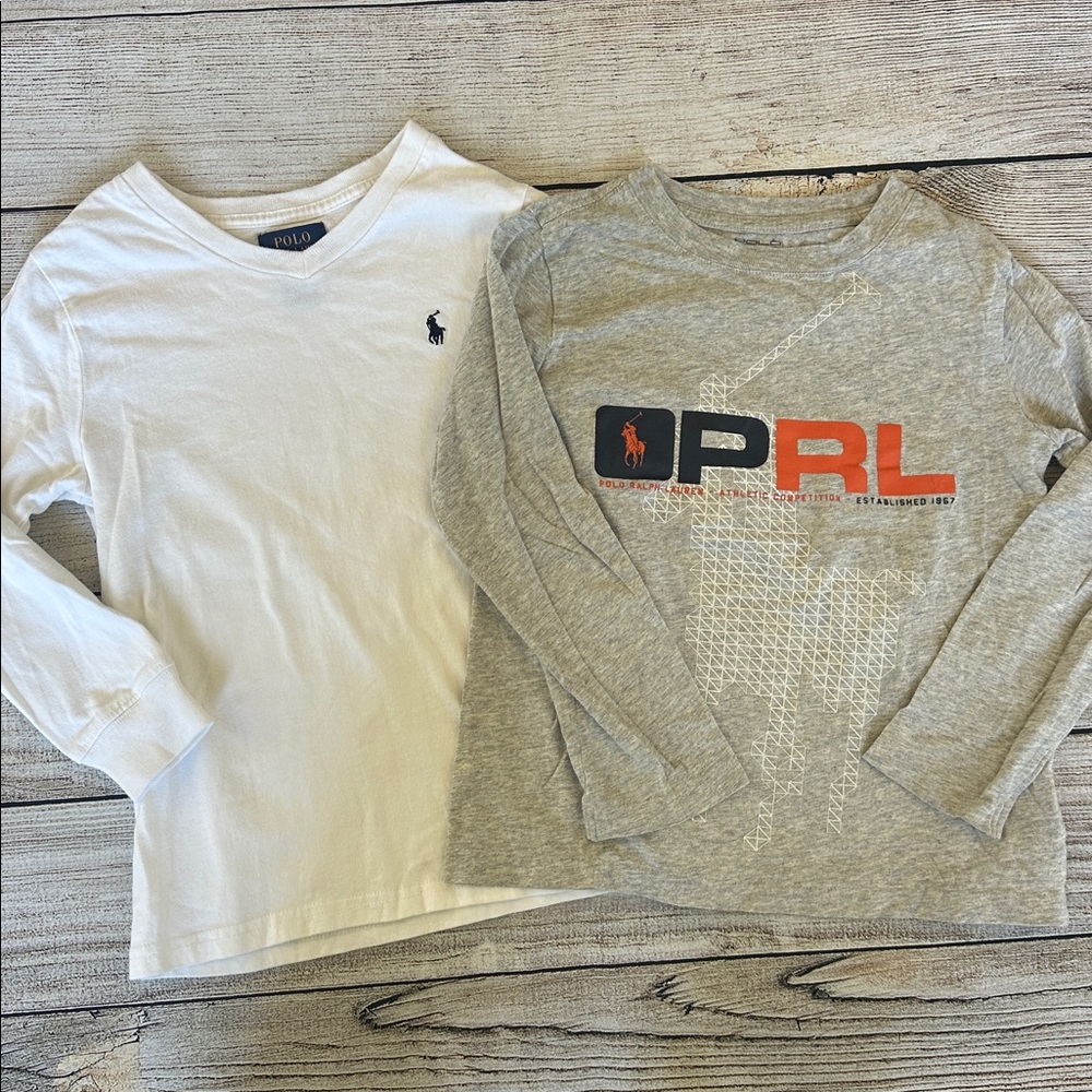 Polo Ralph Lauren Long Sleeve T-shirt Top bundle Boys Size 5